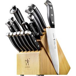 Amorston Knife Set, 15 Pieces Kitchen Knife Set with Built in