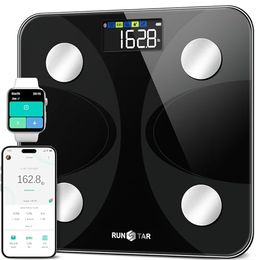 Etekcity Scale for Body Weight, Smart Digital Bathroom Weighing Machine  with Body Fat for People, Accurate Bluetooth BMI Measurement, Body  Composition Analyzer, 400lb Black 10.2 x 10.2 Inch