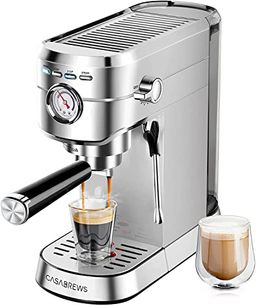 Geek Chef Espresso Machine 20 Bar, Professional Espresso Coffee Maker with  Automatic Milk Frother & ESE POD, Semi-Automatic Espresso Machines for