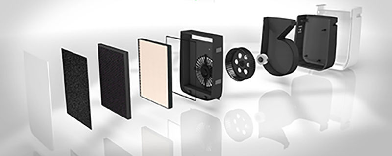 Inside an air purifier