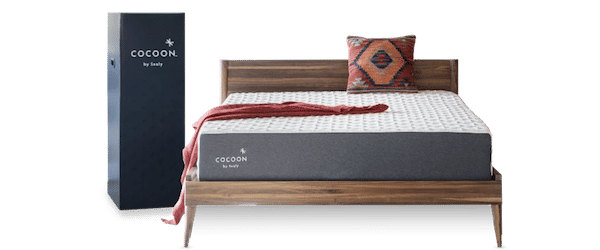 Cocoon by Sealy mattress next to box it delivered in