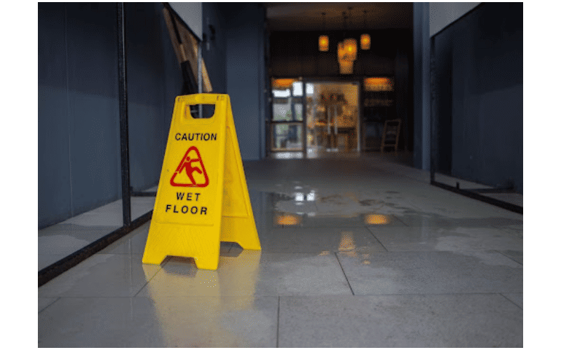 wet floor sign