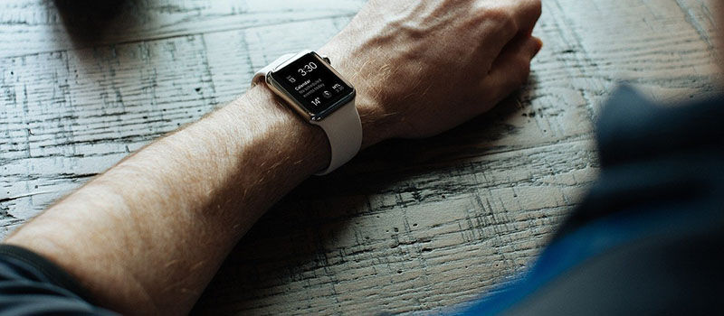 smart watch on man's wrist