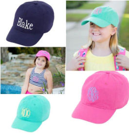 Five panels of different caps, one says "Blake" on it