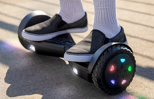 kid on a hoverboard