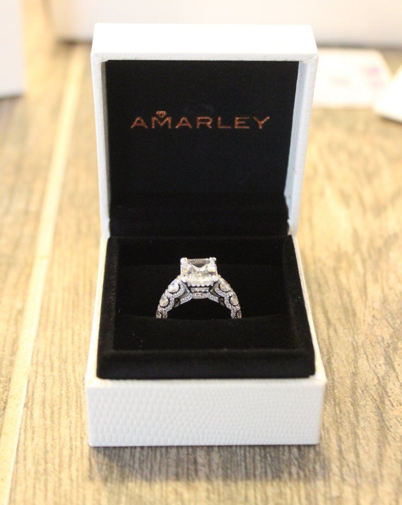 Sterling Silver 3.00 CT. Emerald Cut White CZ Cubic Zirconia Halo Ring