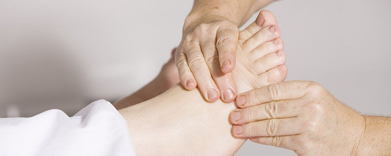 person getting a foot massage
