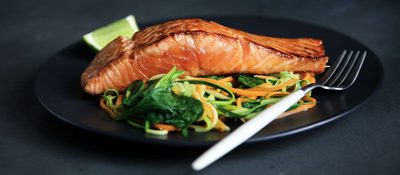 salmon with veggies