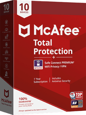 McAfee Total Protection box