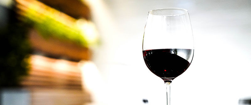 glass of red wine