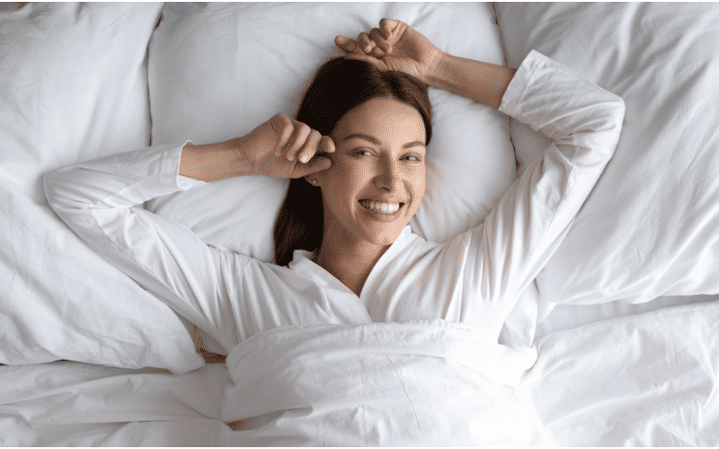 refreshed woman