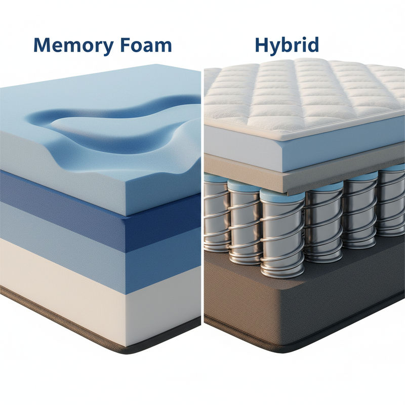 Mattress comparison illustration
