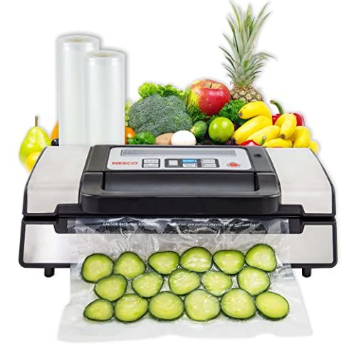GERYON Vacuum Sealer, Automatic Food Sealer Machine for Food Savers  w/Built-in Cutter, Starter Kit, Led Indicator Lights, Easy to Clean, Dry &  Moist Food Modes