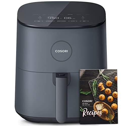 Cosori Air Fryer 4 qt, 7 Cooking Functions Airfryer, 150+ Recipes on Free App, 97% Less Fat Freidora de Aire, Dishwasher-Safe, Designed for 1-3